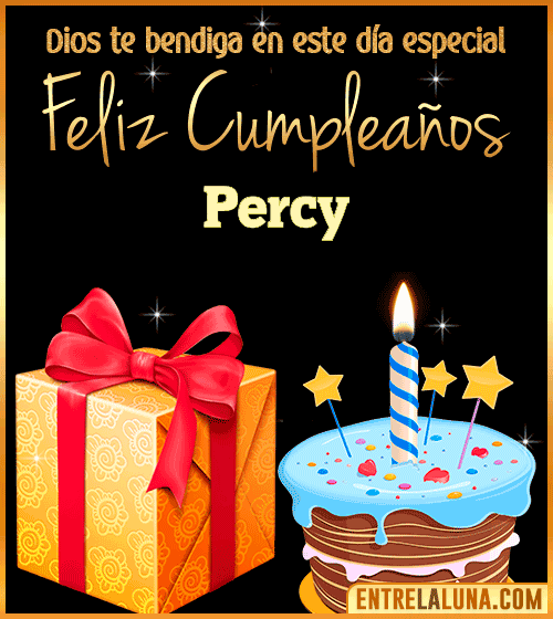 Feliz Cumpleaños, Dios te bendiga en este día especial Percy
