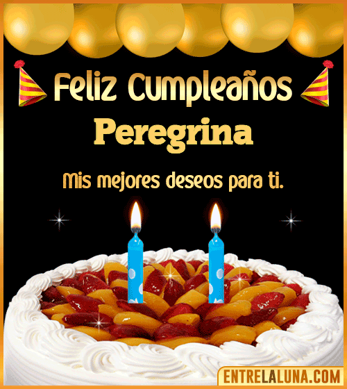 Gif de pastel de Cumpleaños Peregrina