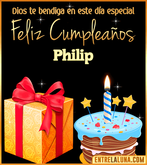 Feliz Cumpleaños, Dios te bendiga en este día especial Philip