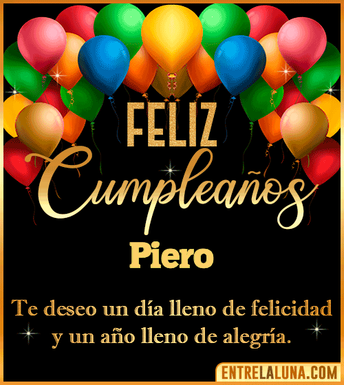 Mensajes de cumpleaños Piero