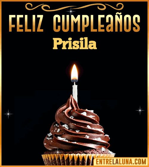 Gif Animado de Feliz Cumpleaños Prisila