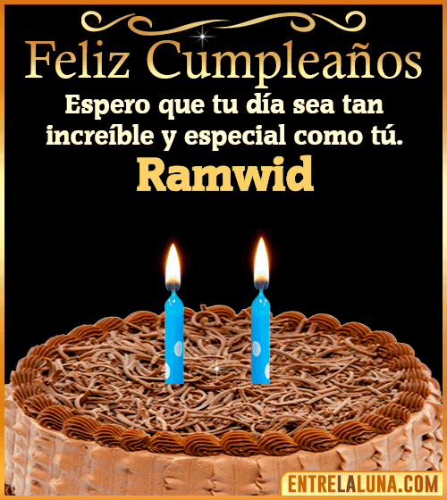 Gif de pastel de Feliz Cumpleaños Ramwid