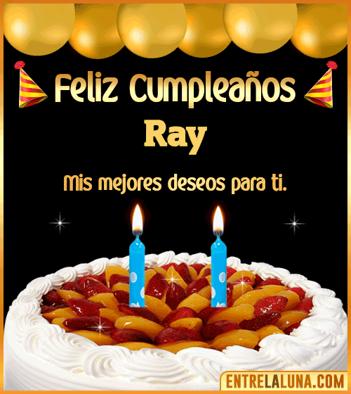 Gif de pastel de Cumpleaños Ray