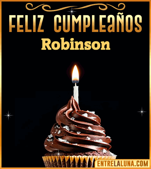 Gif Animado de Feliz Cumpleaños Robinson