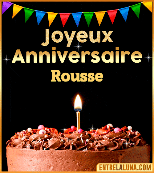 GIF Joyeux Anniversaire Rousse