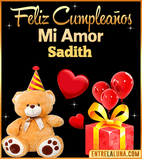 Gif Feliz Cumpleaños mi Amor Sadith