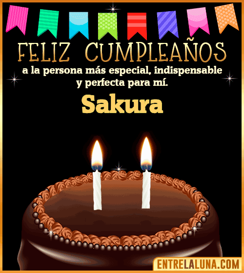 Feliz Cumpleaños a la persona más especial Sakura