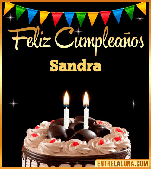Gif de Cumpleaños para Sandra 🎂