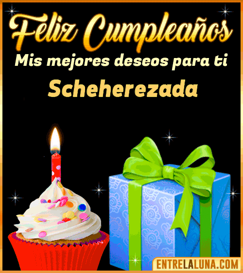Feliz Cumpleaños gif Scheherezada