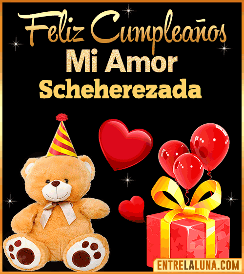 Gif Feliz Cumpleaños mi Amor Scheherezada