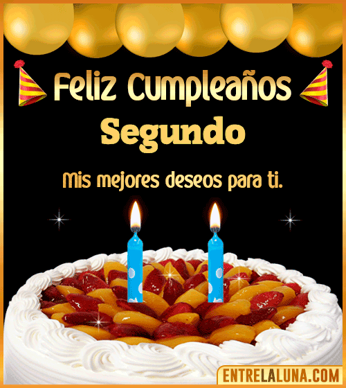 Gif de pastel de Cumpleaños Segundo