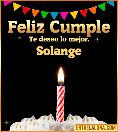 Gif Feliz Cumple Solange