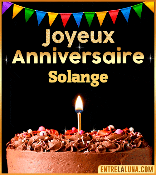 GIF Joyeux Anniversaire Solange