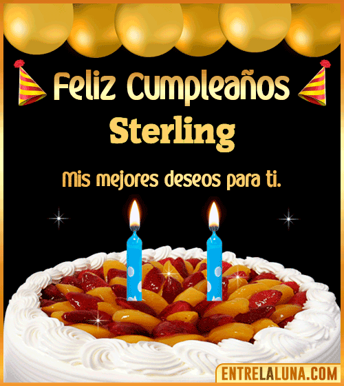 Gif de pastel de Cumpleaños Sterling
