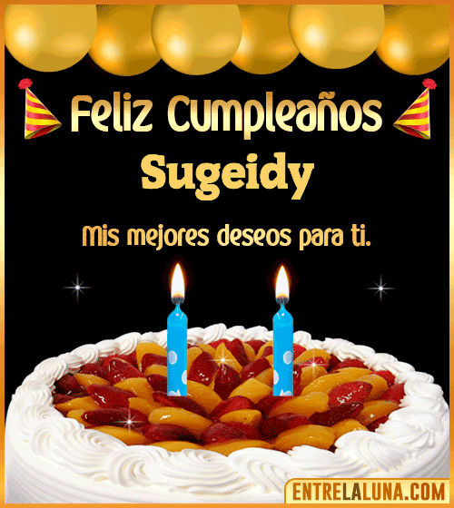 Gif de pastel de Cumpleaños Sugeidy