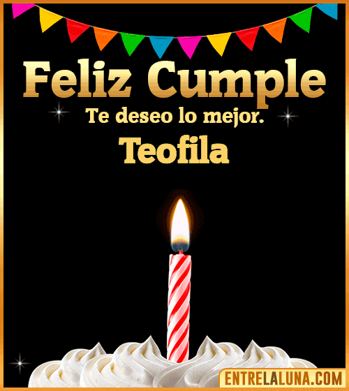 Gif Feliz Cumple Teofila