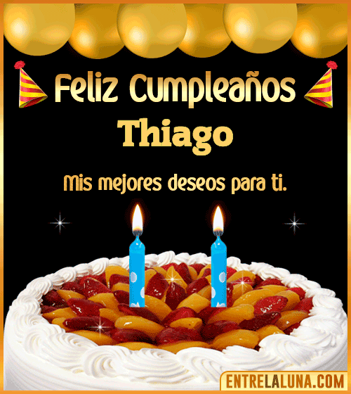 Gif de pastel de Cumpleaños Thiago
