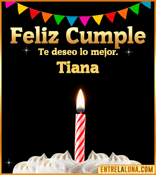 Gif Feliz Cumple Tiana