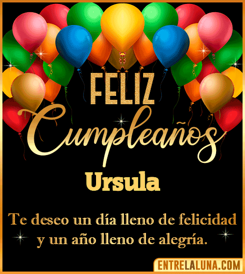 Mensajes de cumpleaños Ursula