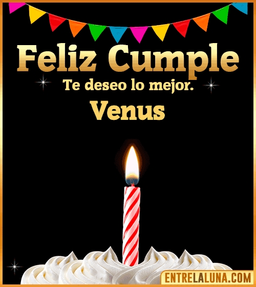 Gif Feliz Cumple Venus