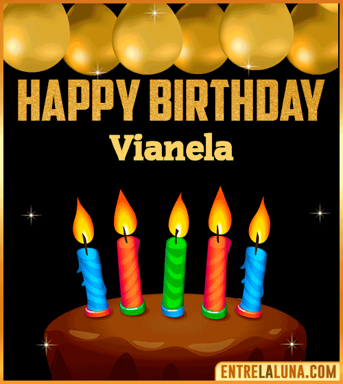 Happy Birthday gif Vianela