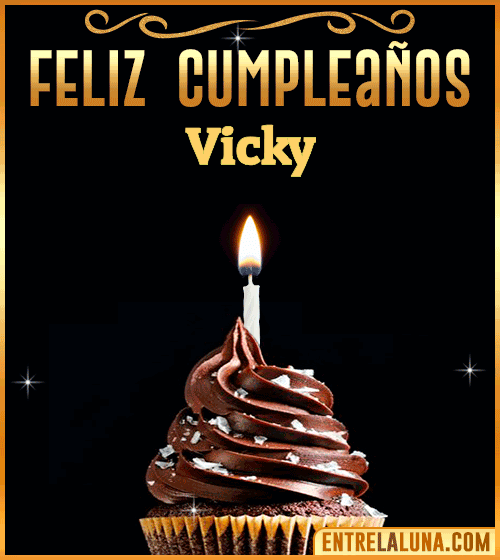 Gif Animado de Feliz Cumpleaños Vicky