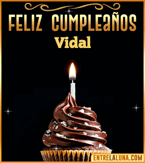 Gif Animado de Feliz Cumpleaños Vidal