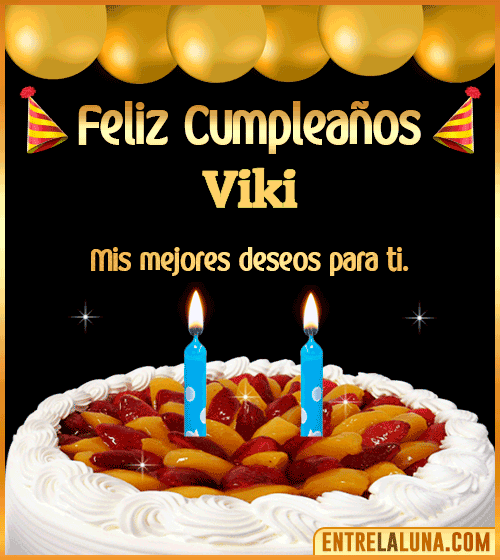 Gif de pastel de Cumpleaños Viki