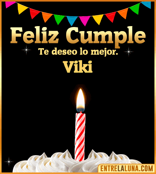 Gif Feliz Cumple Viki