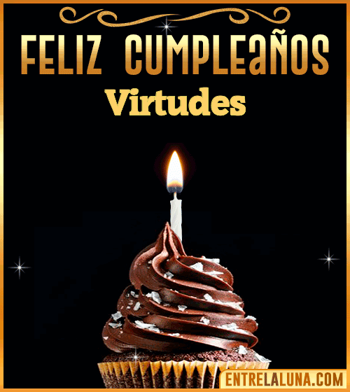 Gif Animado de Feliz Cumpleaños Virtudes