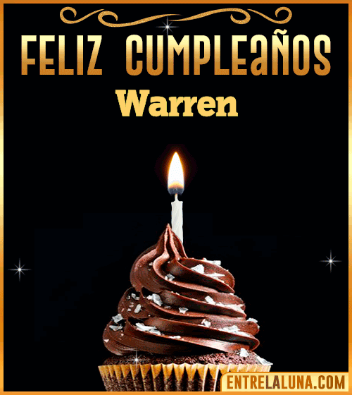 Gif Animado de Feliz Cumpleaños Warren