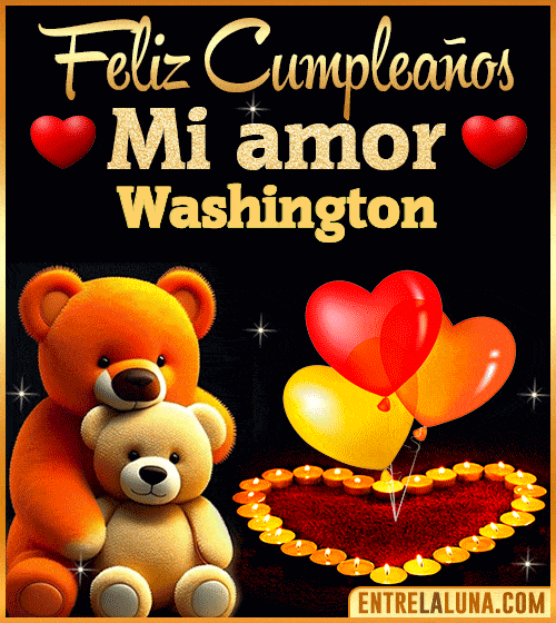 Feliz Cumpleaños mi Amor Washington