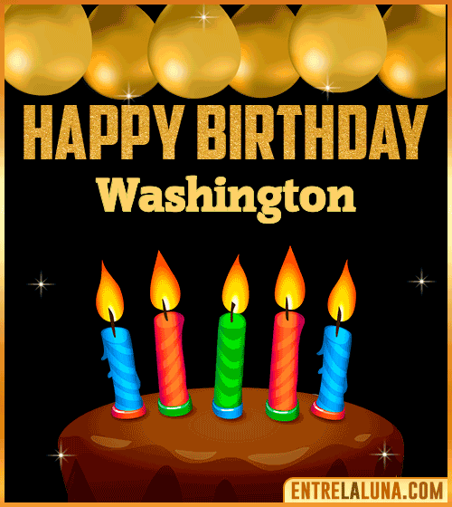 Happy Birthday gif Washington