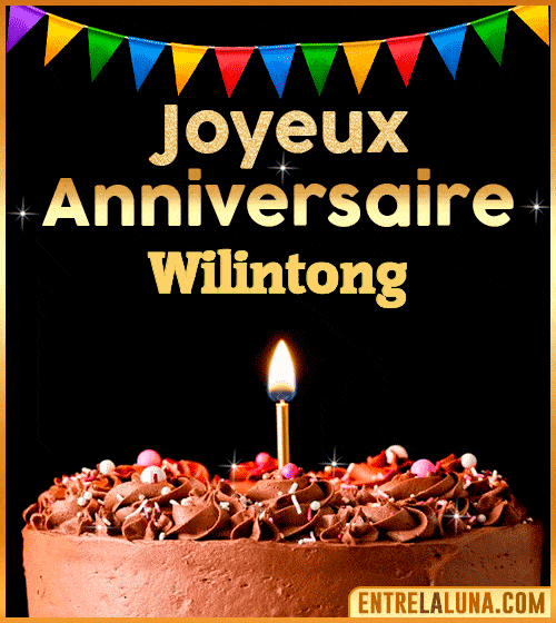 GIF Joyeux Anniversaire Wilintong