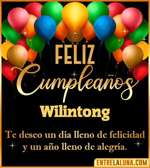 Mensajes de cumpleaños Wilintong