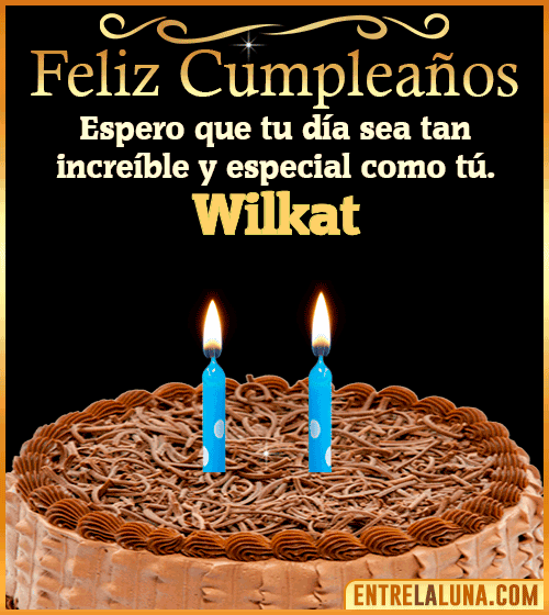 Gif de pastel de Feliz Cumpleaños Wilkat