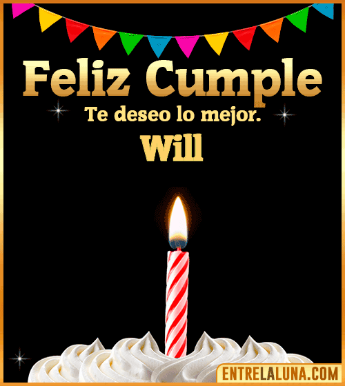Gif Feliz Cumple Will