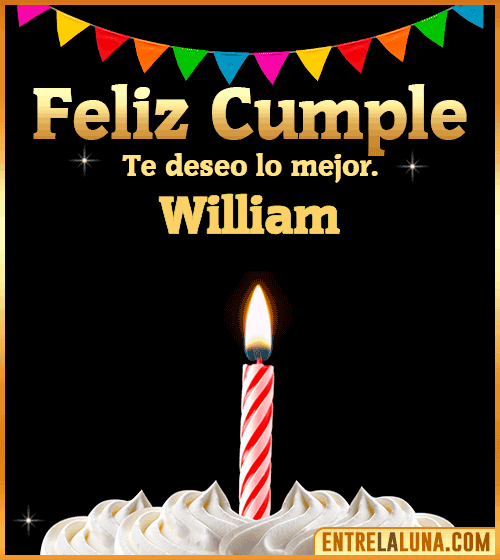 Gif Feliz Cumple William