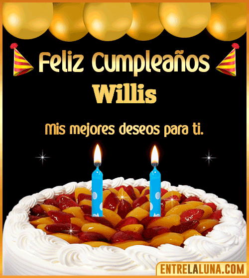 Gif de pastel de Cumpleaños Willis