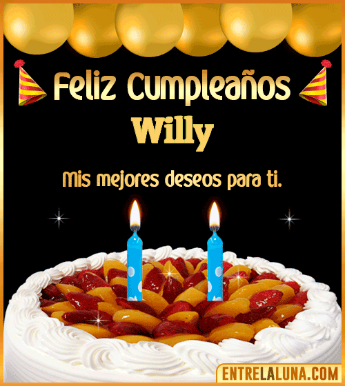 Gif de pastel de Cumpleaños Willy