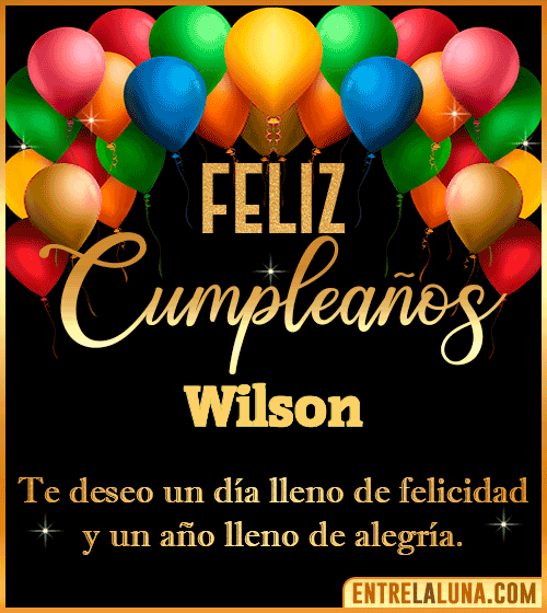 Mensajes de cumpleaños Wilson