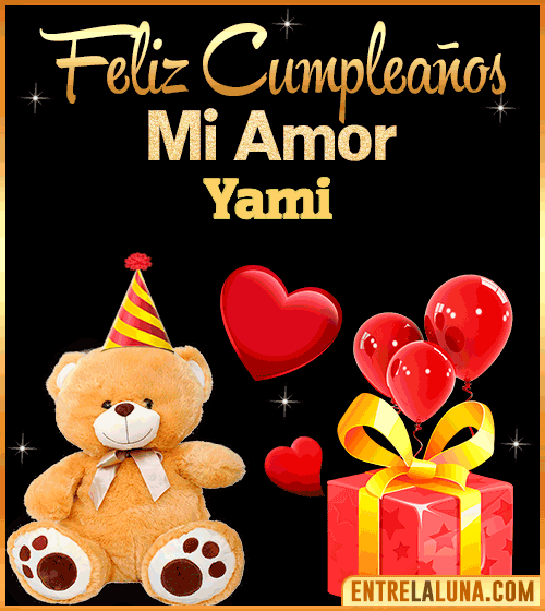 Gif Feliz Cumpleaños mi Amor Yami