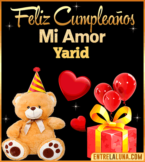 Gif Feliz Cumpleaños mi Amor Yarid
