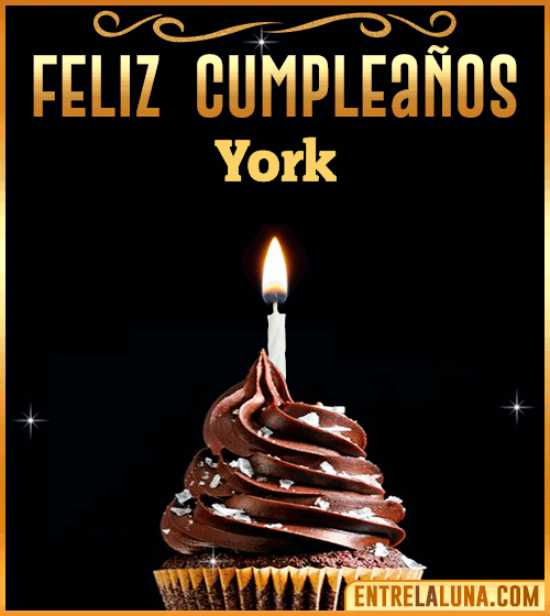 Gif Animado de Feliz Cumpleaños York