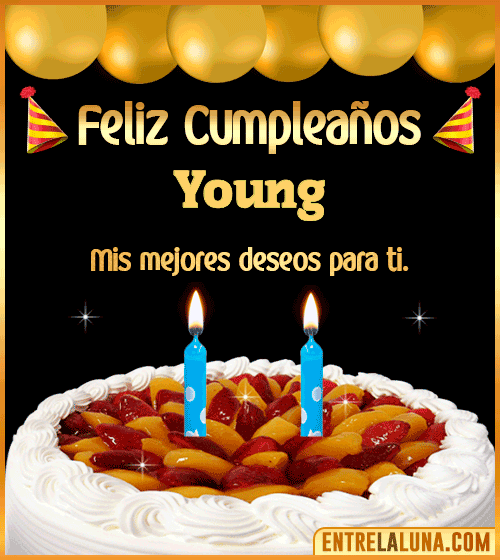 Gif de pastel de Cumpleaños Young