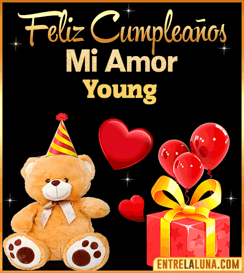 Gif Feliz Cumpleaños mi Amor Young