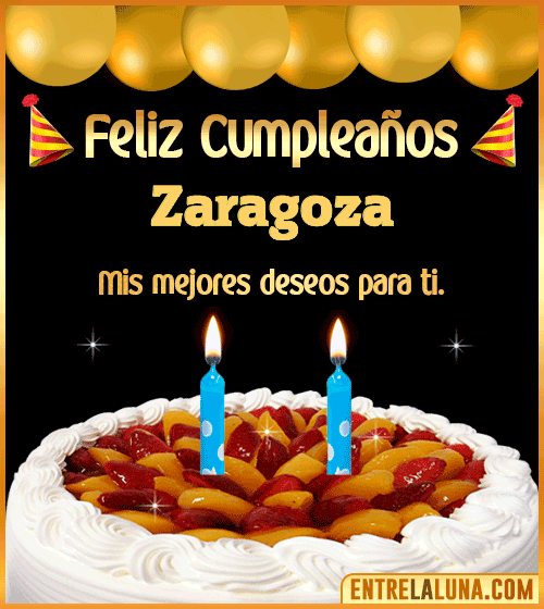 Gif de pastel de Cumpleaños Zaragoza
