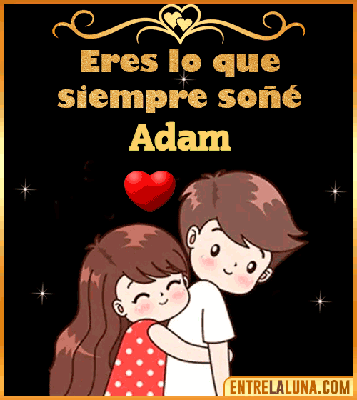 Gif de Amor para Adam