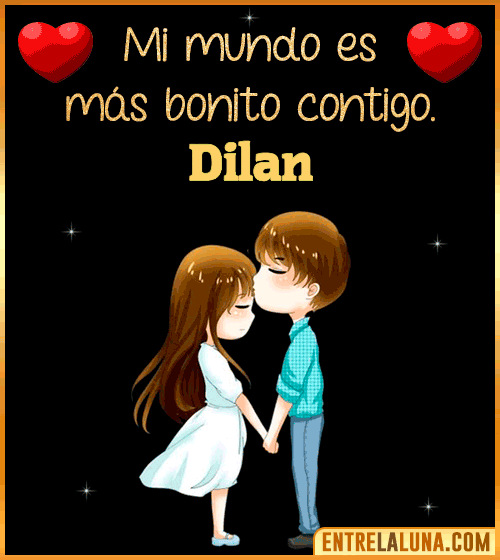 Gif de Amor para WhatsApp con Nombre Dilan