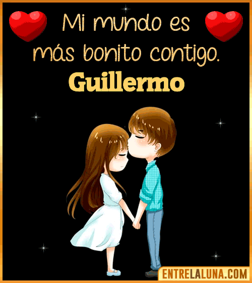 Gif de Amor para WhatsApp con Nombre Guillermo